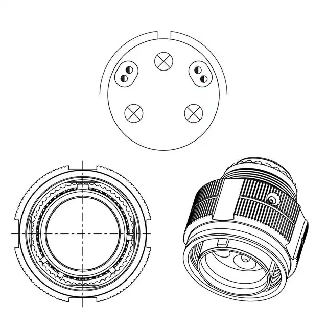 HV06RF37-57R Amphenol Aerospace Operations  Assemblages de connecteurs circulaires